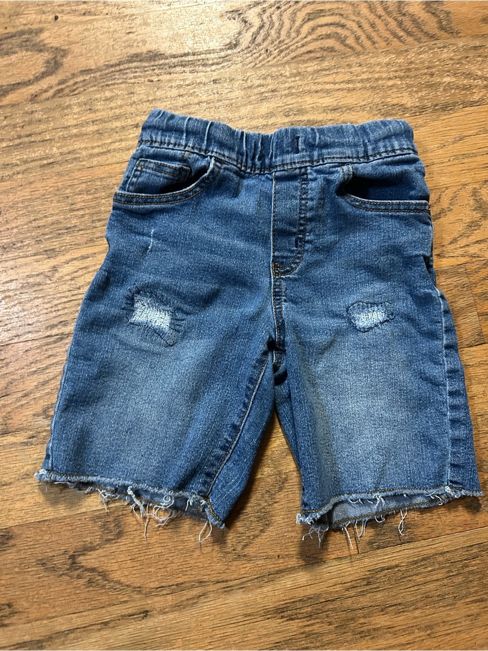 OshKosh B'gosh Blue Distressed Denim Pull-On Shorts
